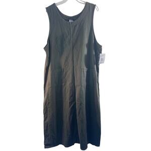 SOUTHERN LADY Women’s NWT Sage Cotton Casual Bib Dress / Size: XL